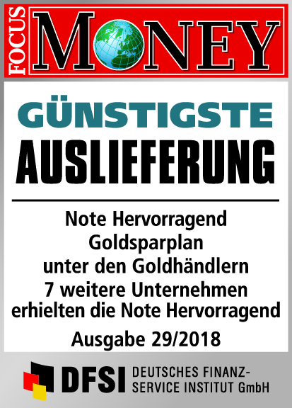 Auvesta - GÜNSTIGSTE Auslieferung Note Hervorragend Goldsparplan unter den Goldhändlern Ausgabe 29/2018