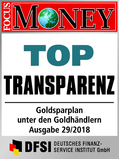 Auvesta - TOP Transparenz - Goldsparplan unter den Goldhändlern Ausgabe 29/2018