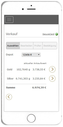 Verkauf - Gold weltweit online auf den Cent genau verkaufen.